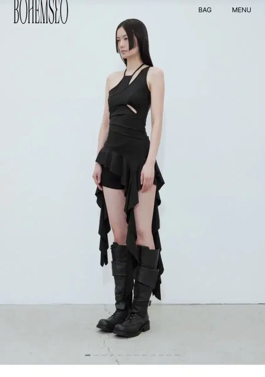 ワンピース bohemseo BOHEMIANSEOUL RUFFLE MINI DRESS 보헴서 bohemseo RUFFLE MINI DRESS | 브랜드 중고거래 플랫폼, 번개장터